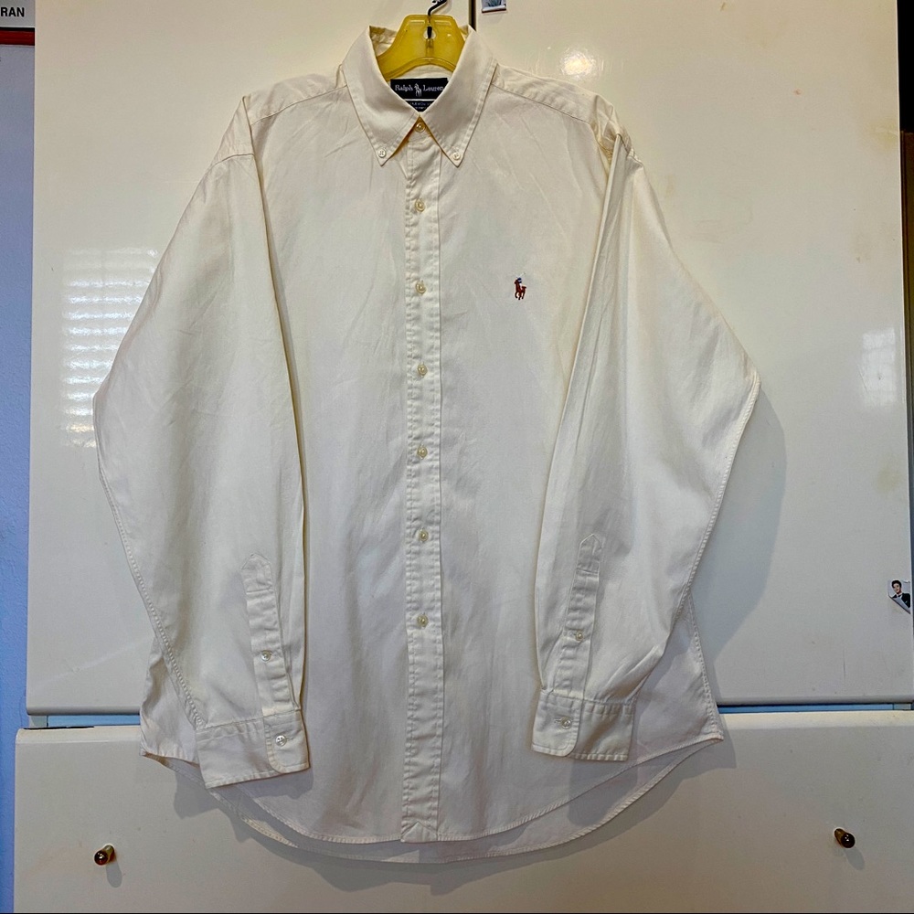 White cream Ralph lauren shirt